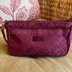 Etro Pinkish Purplish Cloth Handbag with Etro Monogram Pattern